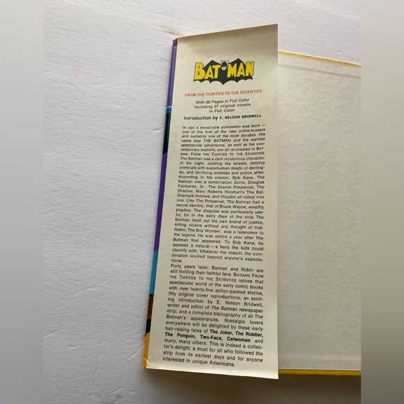 Batman with Robin The Boy Wonder From the 30’s to the 70s hardcover Bridwell - Picture 3 of 17